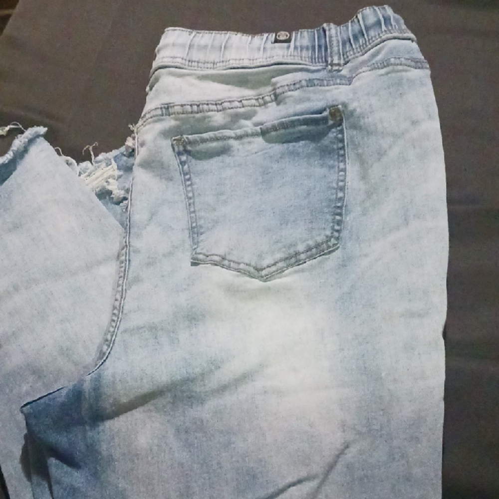 Light Blue Distressed Women Jeans